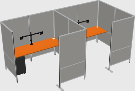 Flexible panel system with privacy