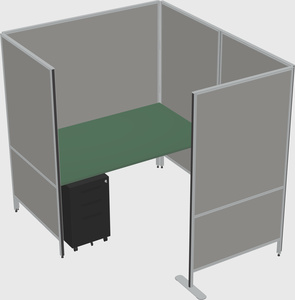 Flexible panel system with privacy