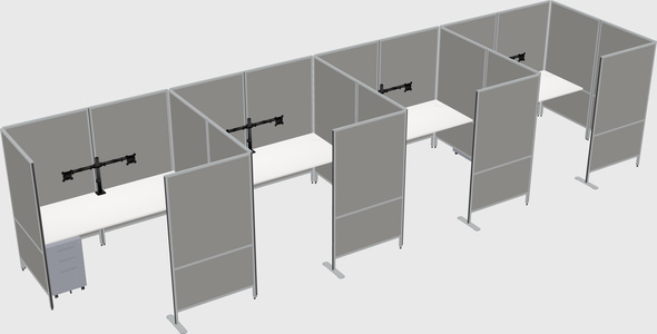 Flexible panel system with privacy
