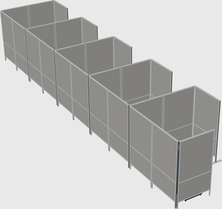 Flexible panel system with privacy