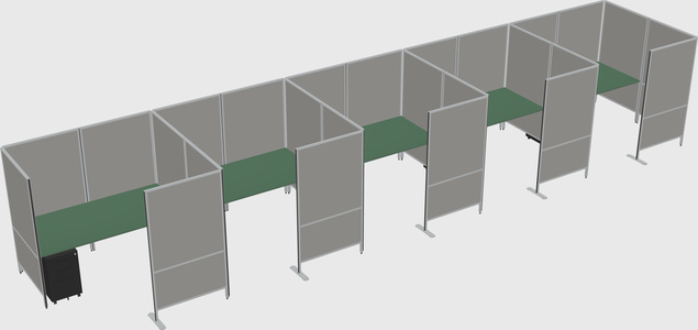 Flexible panel system with privacy