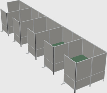 Flexible panel system with privacy