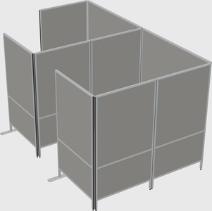 Flexible panel system with privacy