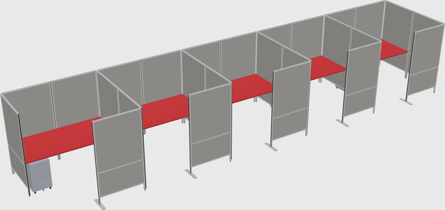 Flexible panel system with privacy