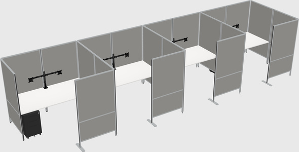 Flexible panel system with privacy