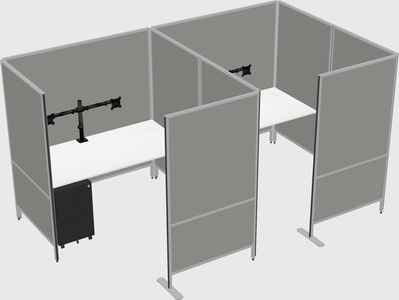 Flexible panel system with privacy