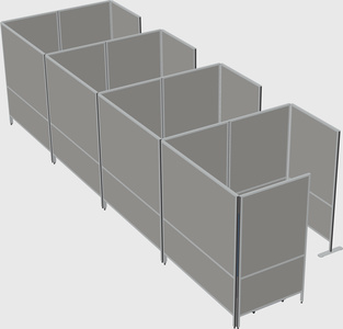 Flexible panel system with privacy