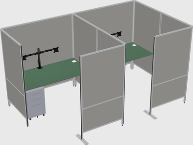 Flexible panel system with privacy
