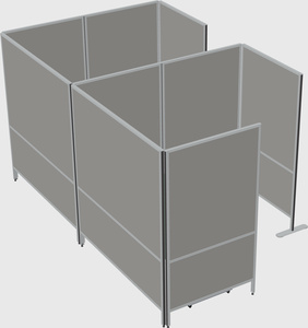 Flexible panel system with privacy