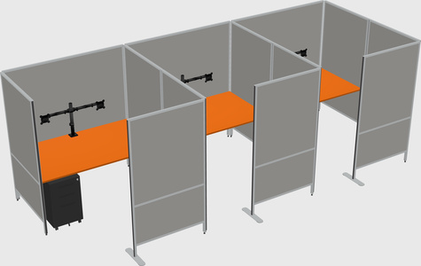 Flexible panel system with privacy