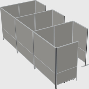 Flexible panel system with privacy