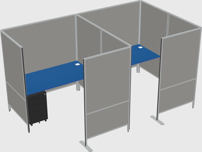 Flexible panel system with privacy