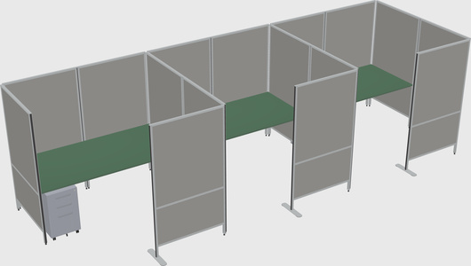 Flexible panel system with privacy