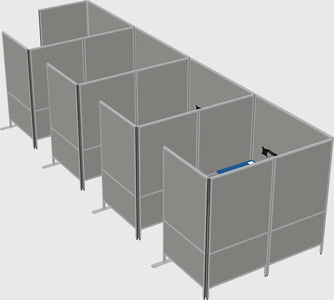 Flexible panel system with privacy