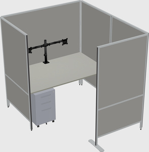 Flexible panel system with privacy