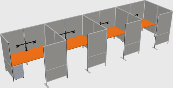 Flexible panel system with privacy