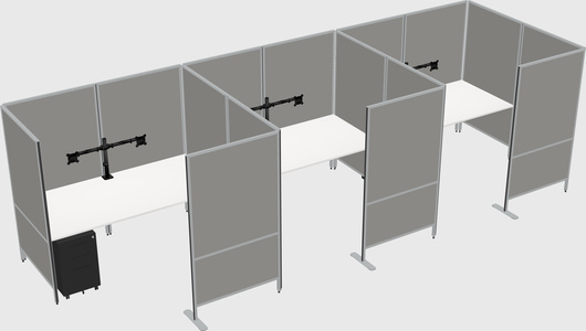 Flexible panel system with privacy