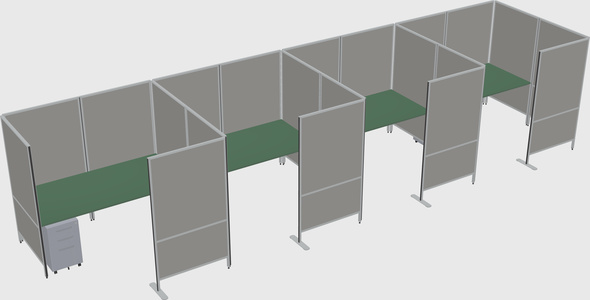Flexible panel system with privacy