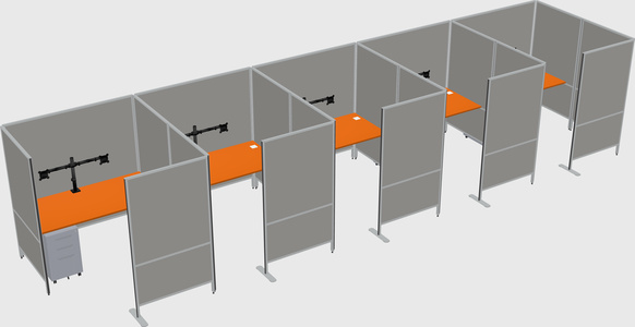 Flexible panel system with privacy