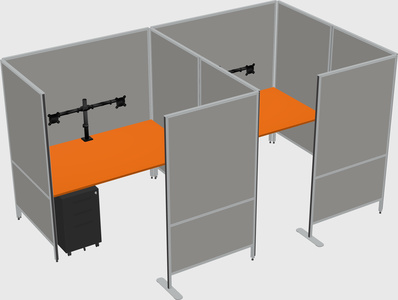 Flexible panel system with privacy