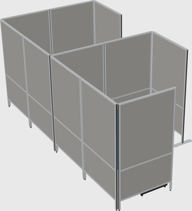 Flexible panel system with privacy