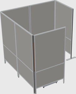 Flexible panel system with privacy