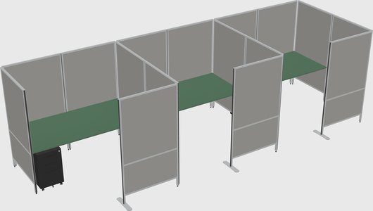 Flexible panel system with privacy