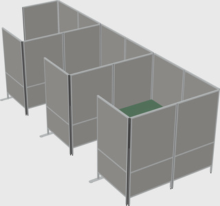 Flexible panel system with privacy