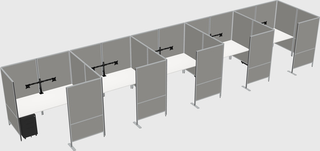 Flexible panel system with privacy