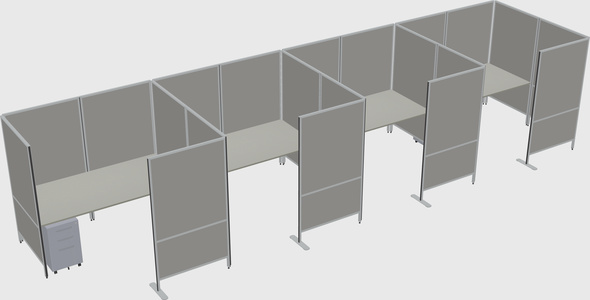 Flexible panel system with privacy