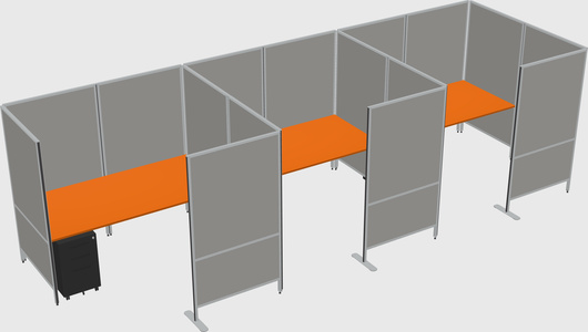 Flexible panel system with privacy