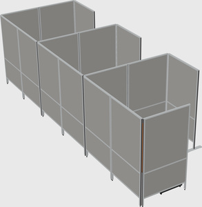 Flexible panel system with privacy