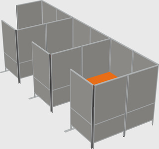 Flexible panel system with privacy