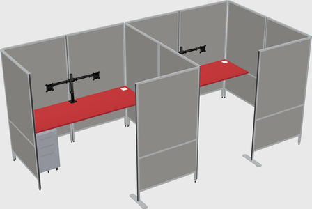 Flexible panel system with privacy