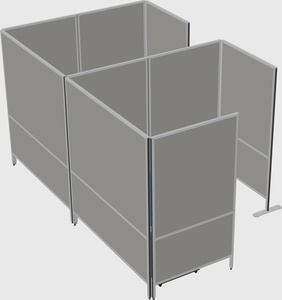 Flexible panel system with privacy