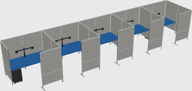 Flexible panel system with privacy