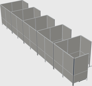 Flexible panel system with privacy