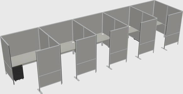 Flexible panel system with privacy