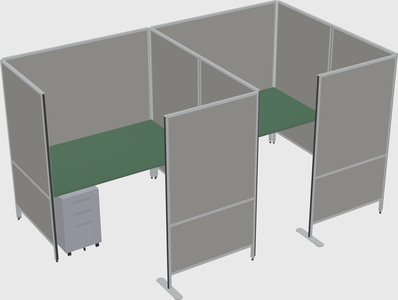 Flexible panel system with privacy