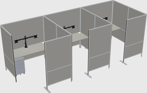 Flexible panel system with privacy