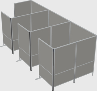 Flexible panel system with privacy