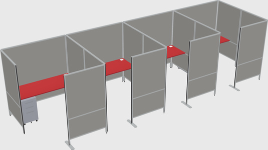 Flexible panel system with privacy