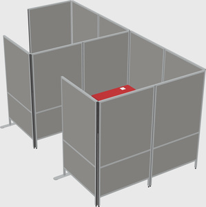 Flexible panel system with privacy