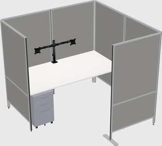 Flexible panel system with privacy