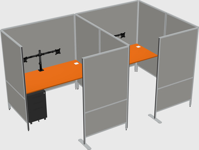 Flexible panel system with privacy