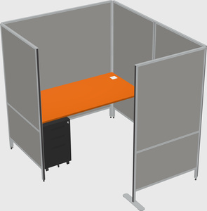 Flexible panel system with privacy