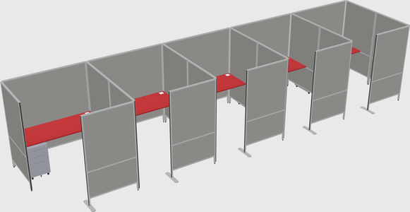 Flexible panel system with privacy