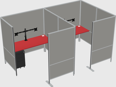 Flexible panel system with privacy