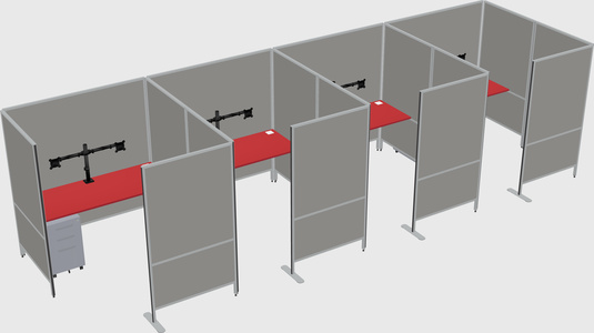 Flexible panel system with privacy