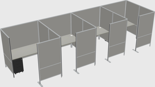 Flexible panel system with privacy